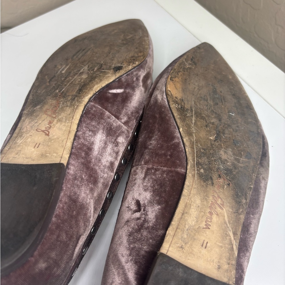 Sam Edelman Brown Velvet Women's Flats - Picture 3 of 3